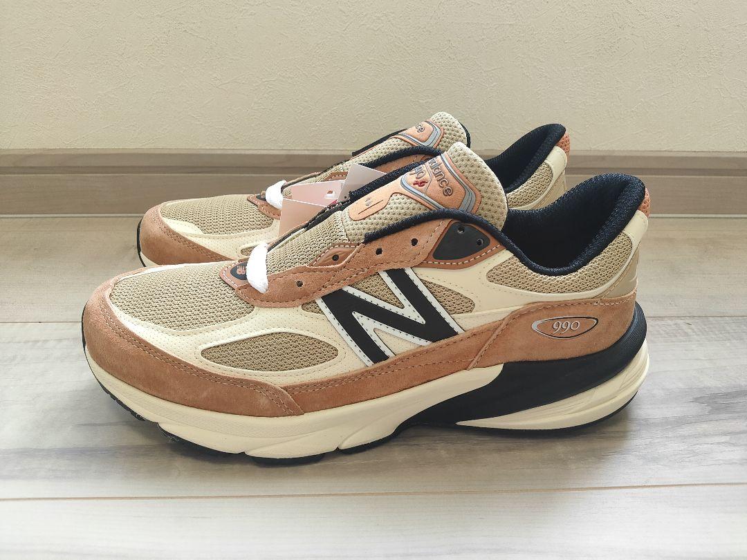 27.5cm 新品 ニューバランス U990TO6 USA製 990V6 茶 画像6