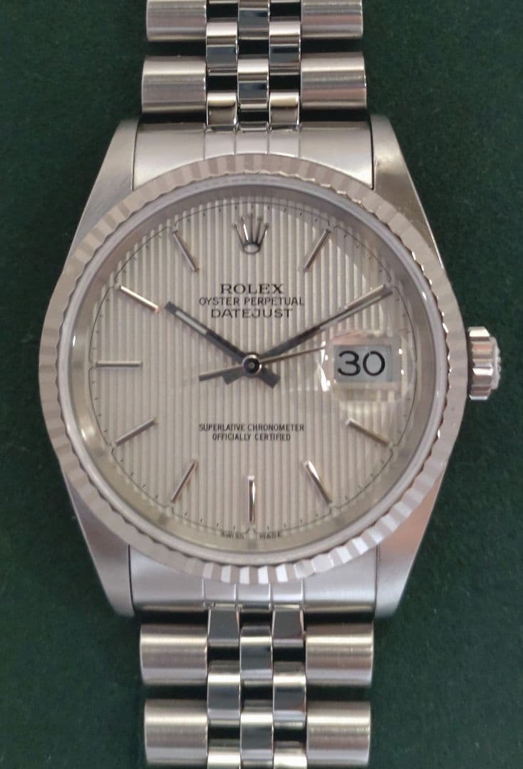 ロレックス デイトジャスト 16234 シルバータペストリー 正規保証書付 ロレックス デイトジャスト 16234 シルバータペストリー 正規保証書付