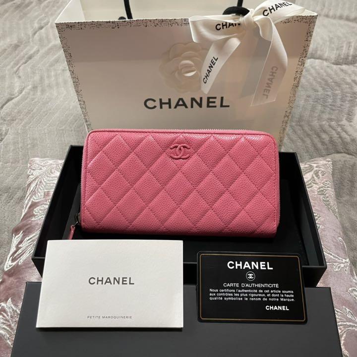 レア美品2020SS シャネルCHANEL 長財布 ピンク マットキャビアスキン - メルカリ レア美品2020SS シャネルCHANEL 長財布 ピンク マットキャビアスキン - メルカリ