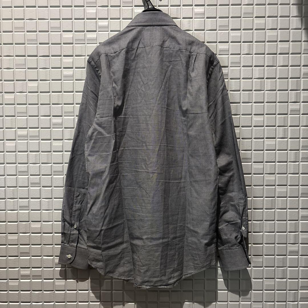Ralph Lauren purple label 千鳥柄 ウィングカラーシャツ