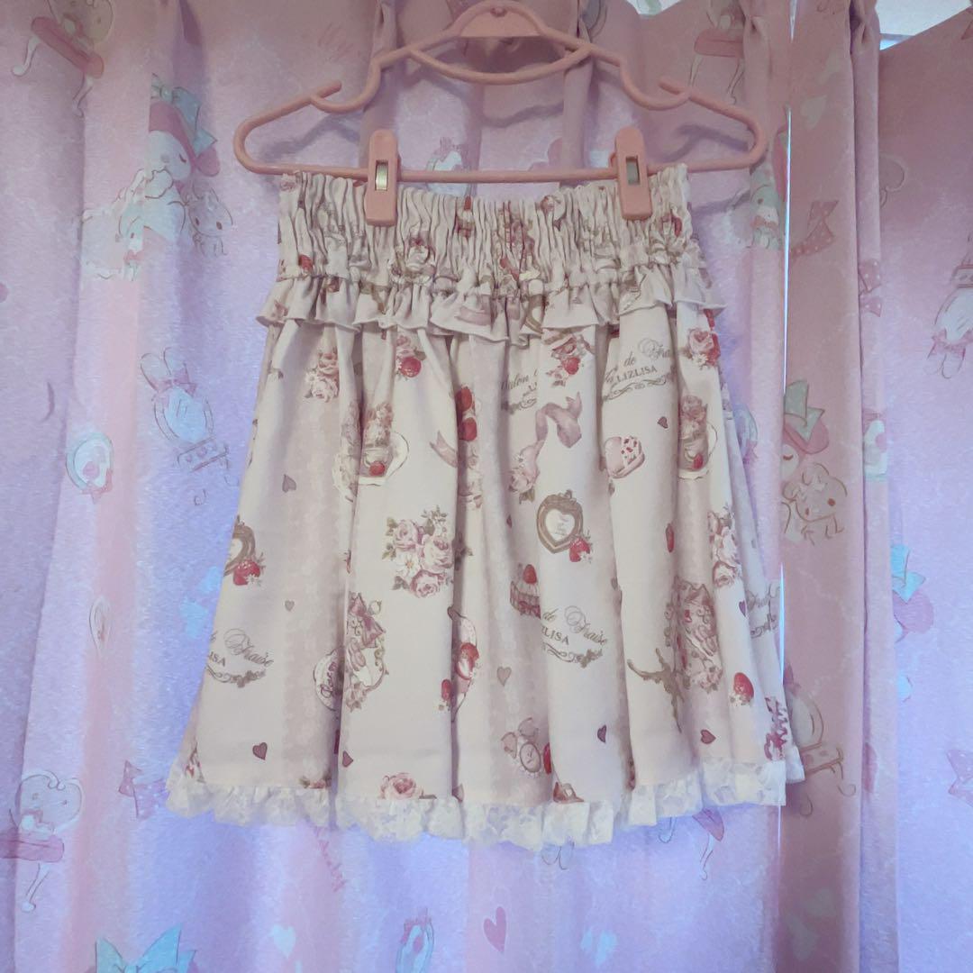 LIZLISA Salon de Fraise柄 セットアップ