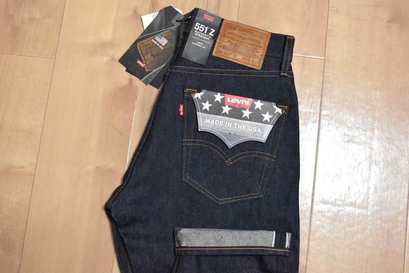 新品 リーバイス 551Z USA製 セルビッジ リジッドデニム W28 赤耳 全日本送料無料