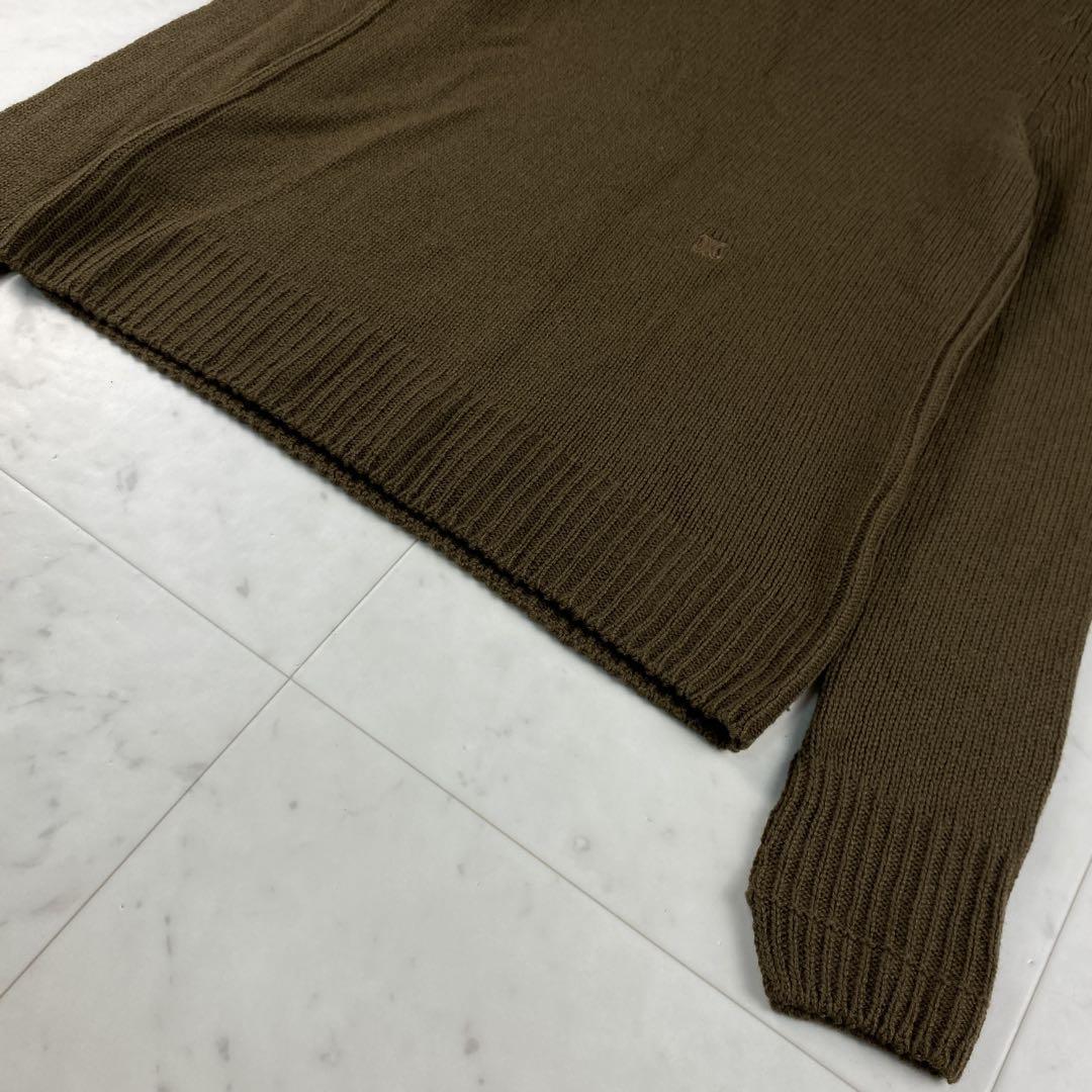 フィービー期　カシミヤ100%◎セリーヌ　チャンキーニット 刺繍　ざっくり編み