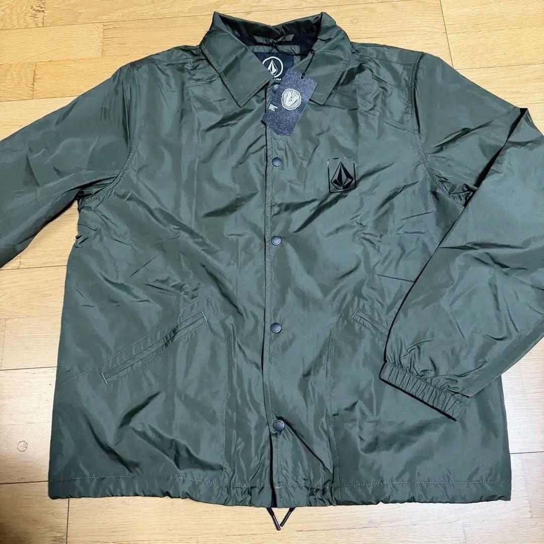 新品　ボルコム　コーチジャケット　グリーン