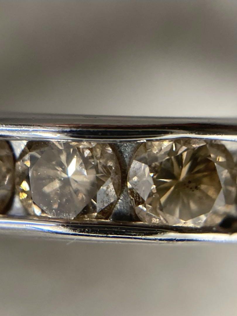 PT900 ブラウンダイヤ1ct 指輪　アクセサリー　レディース　13号