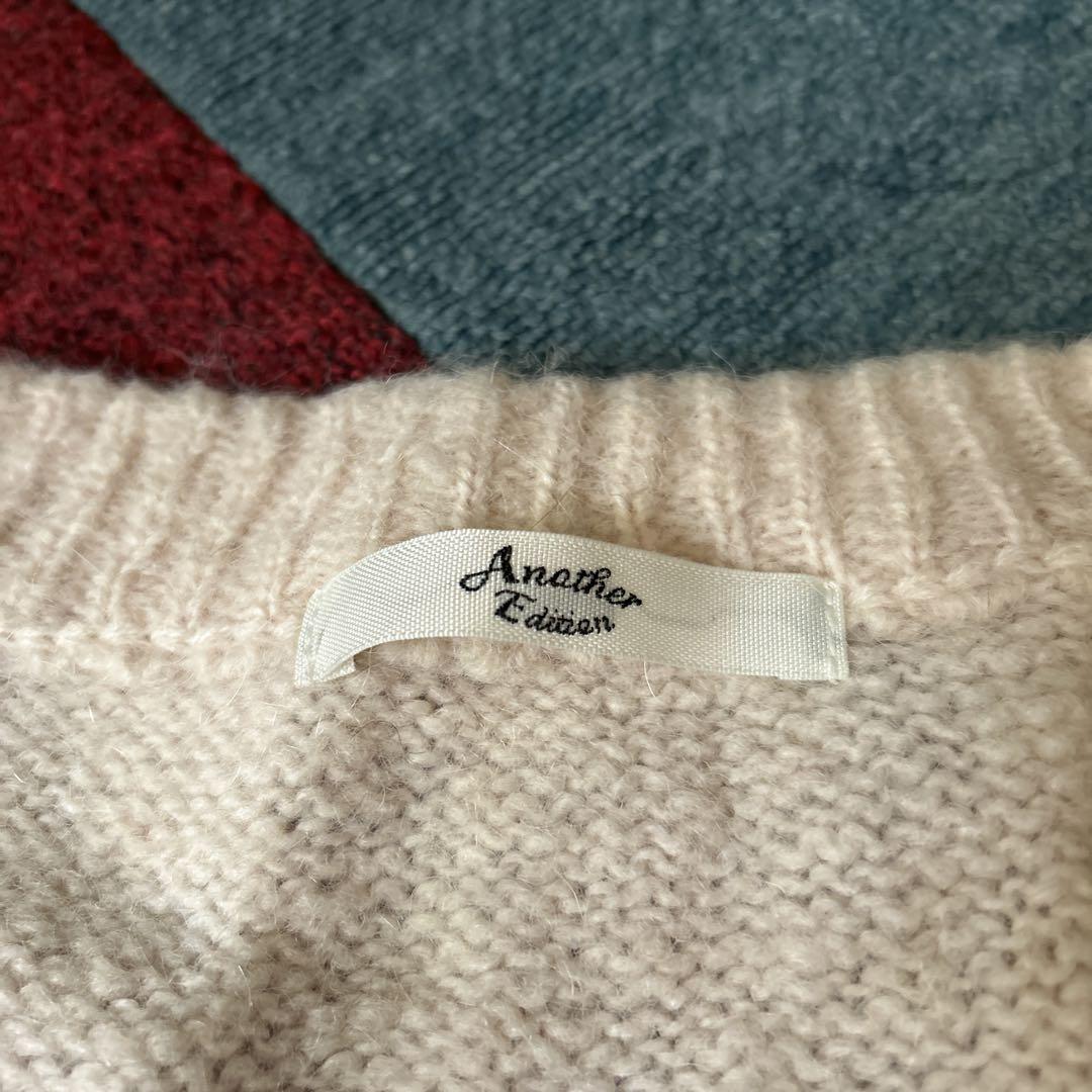 ap retro ニット セーター フラワーモチーフニット レディース