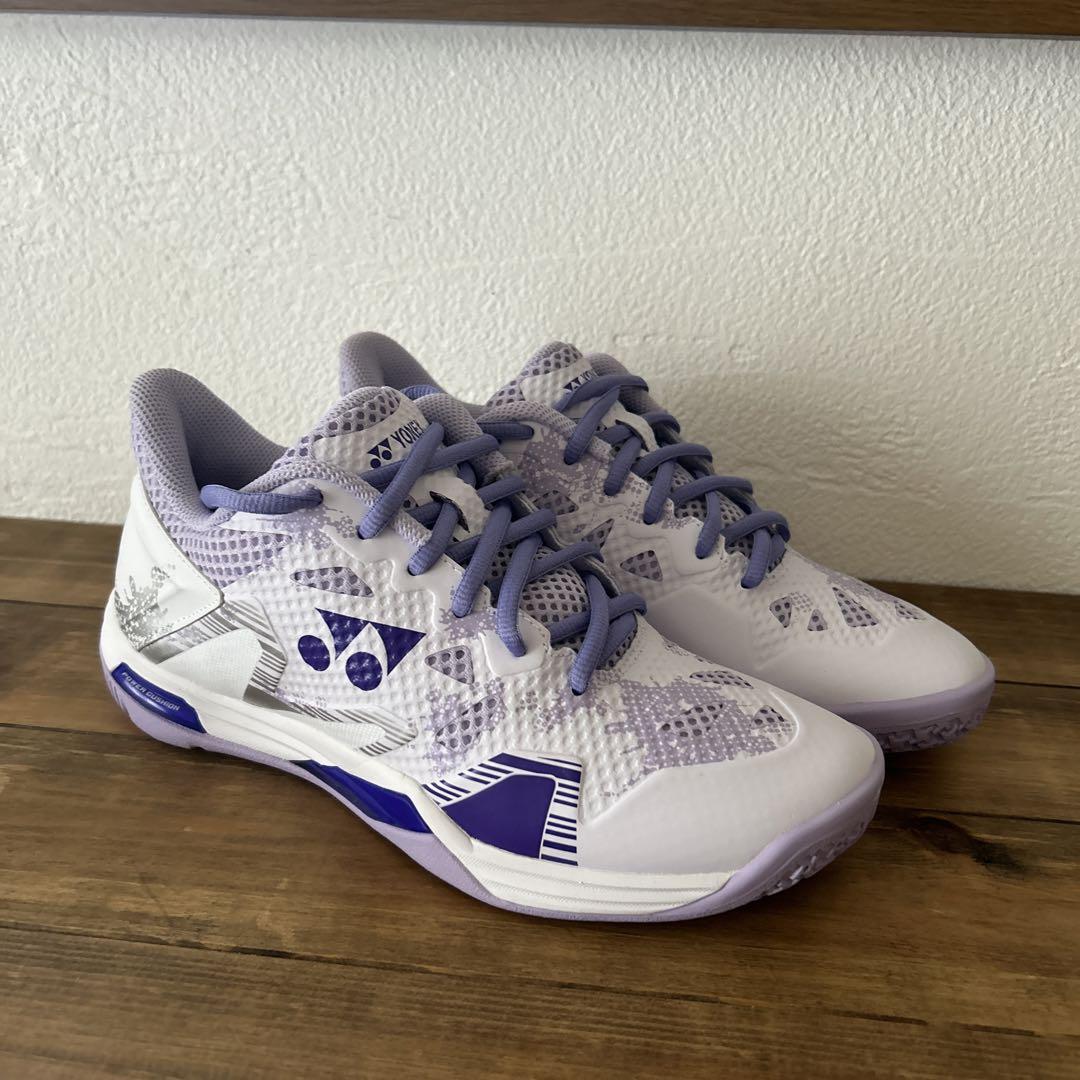 YONEX バドミントンシューズ SHBELZ3L パープル 24cm - メルカリ