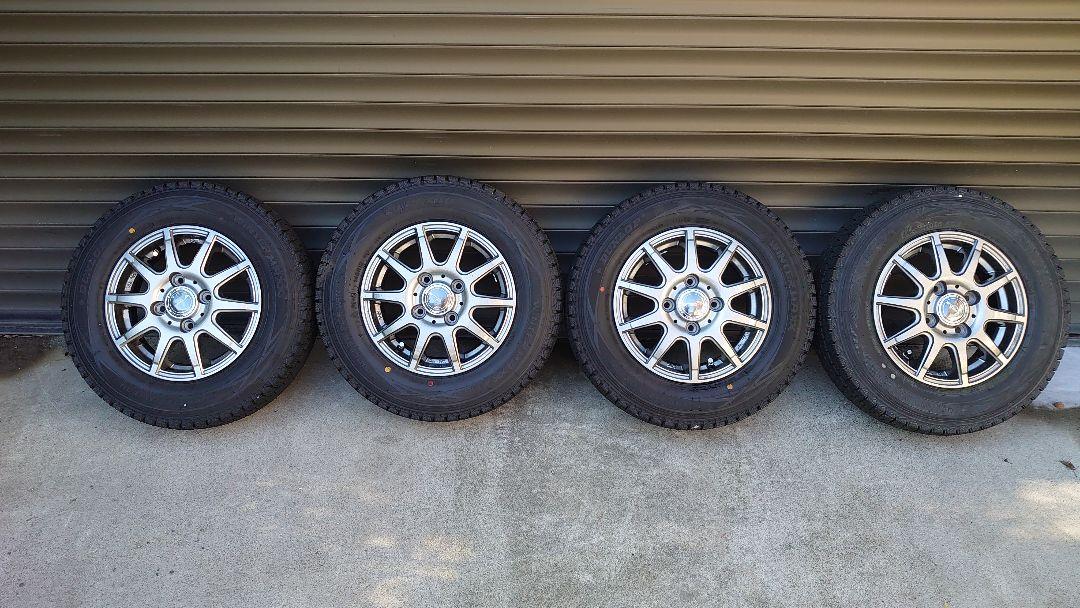 スタッドレス　145 r12 6pr 4本セット　PCD100　4穴　軽自動車