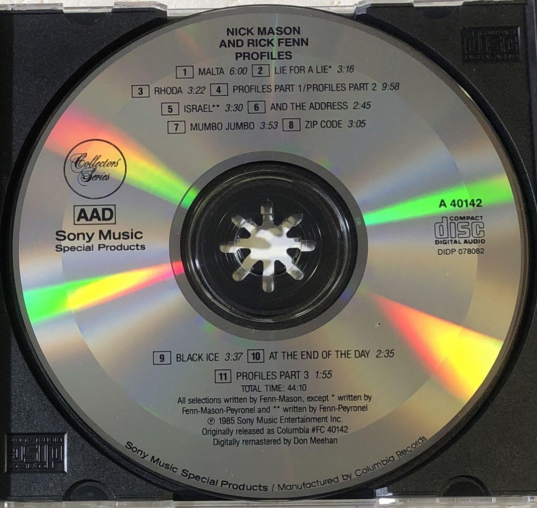 NICK MASON & RICK FENN/ニック・メイスン＆リック・フェン Nick Mason and Rick Fenn / Profiles /'85