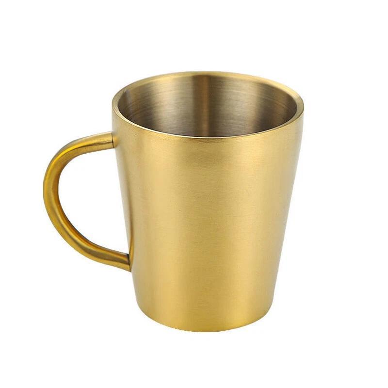 ゴールド ステンレススチール マグカップ