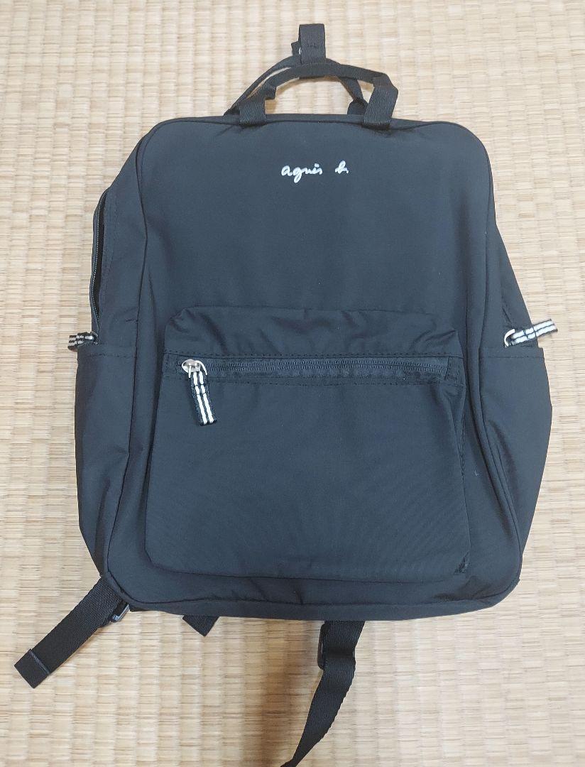agnès b. VOYAGE スクエアリュック 黒 タグとりましたが未使用