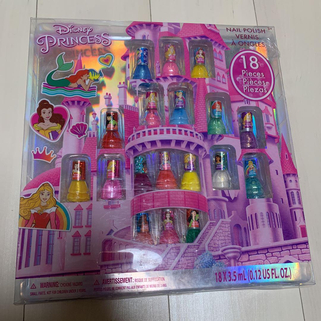 1400円 おトク情報がいっぱい! ディズニー プリンセス はがせるマニキュア 子供用マニキュア18本セット