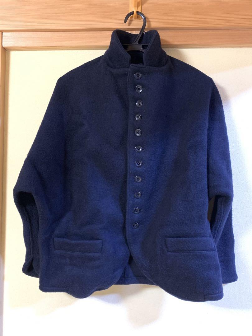 KAPITAL キャピタル シャギーメルトン ドルマンJKT XS ネイビー-