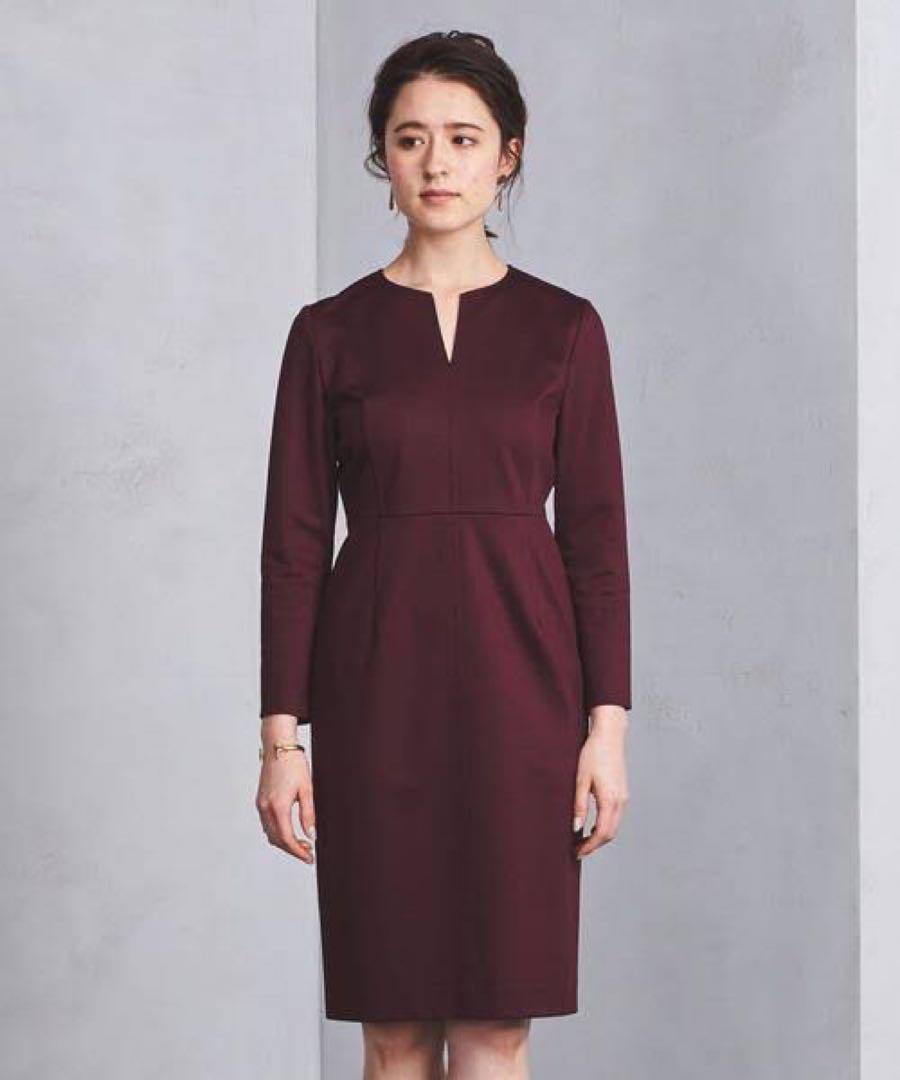【美品】UNITED ARROWS UBCS センターステッチ ７分袖ワンピース