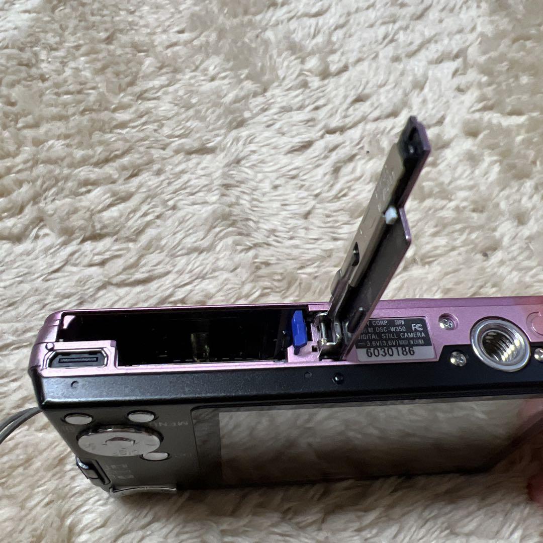 ジャンク品　SONY DSC-W350 ピンク ソニー デジカメ