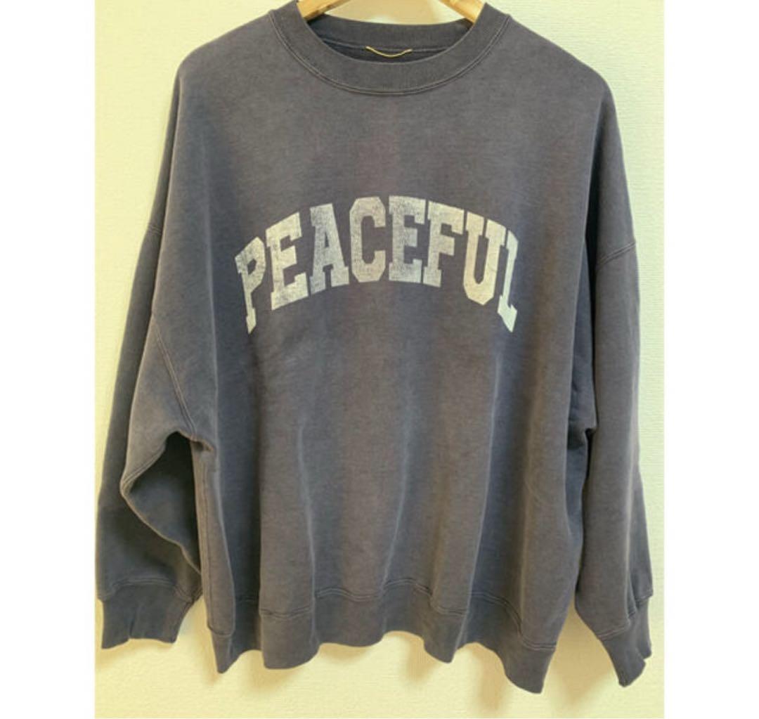 年末のプロモーション特価！ Deuxieme Classe ロゴスウェット PEACEFUL トップス