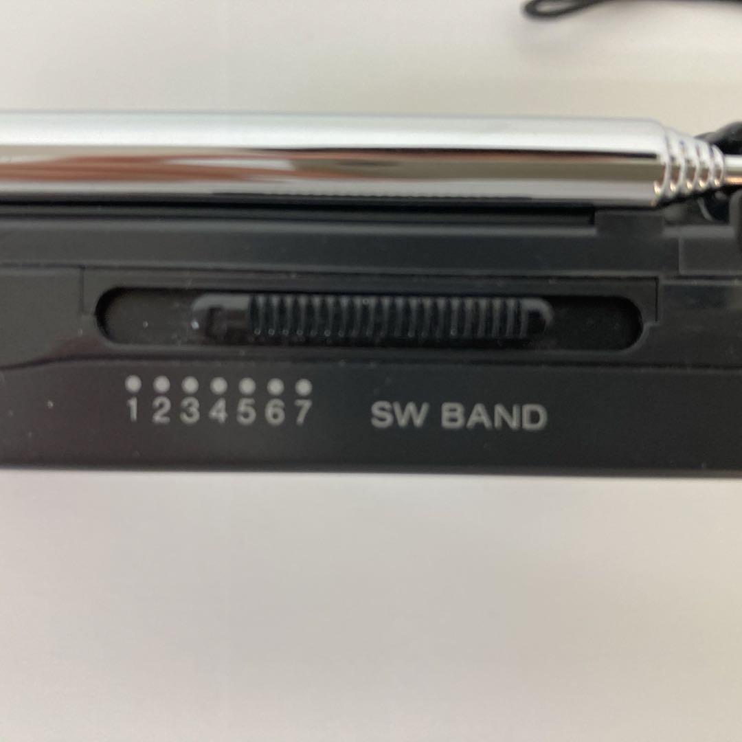 R119-21 SONY ICF-SW22 FMラジオ (ブラック) ケース付き