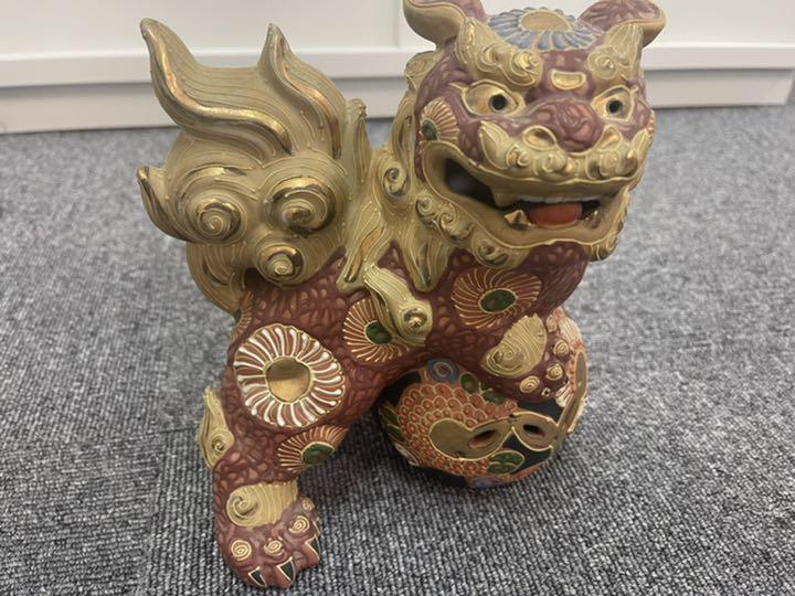 九谷焼 シーサー 置物 激安 獅子