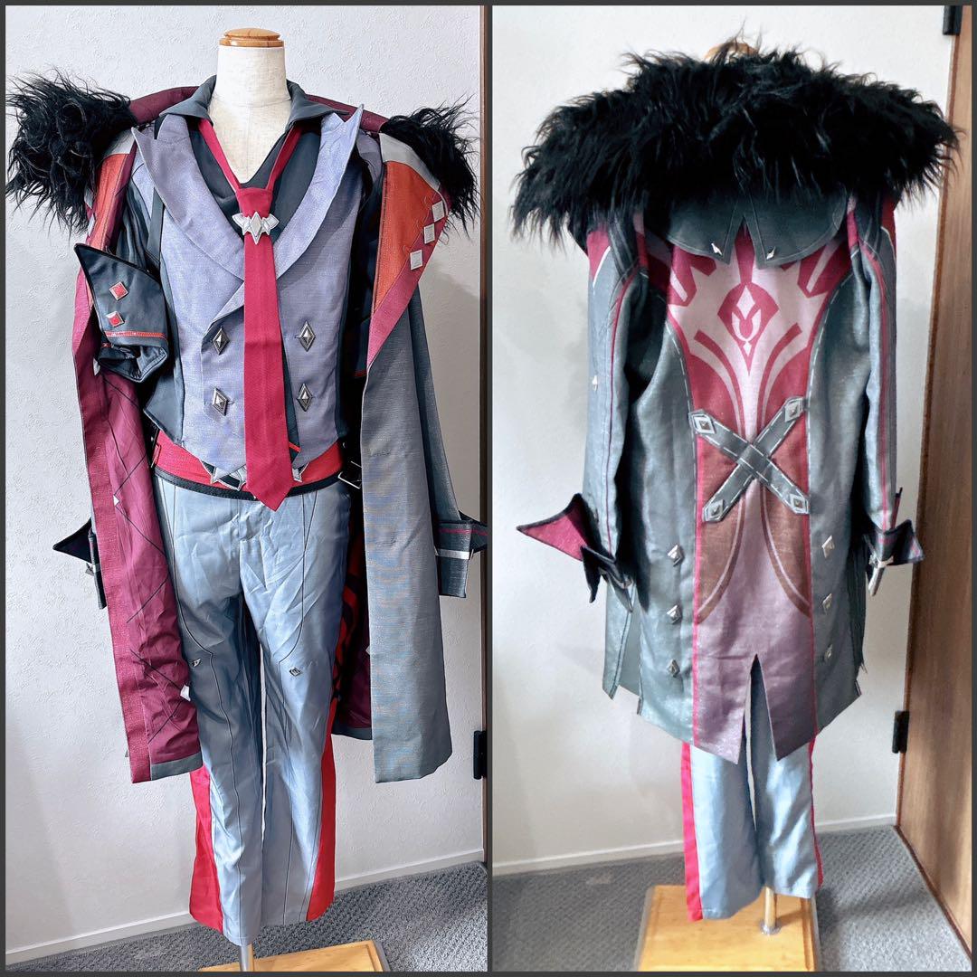 リオセスリ 原神　セット済みウィッグ コスプレ 原神 リオセスリ コスプレウィッグ