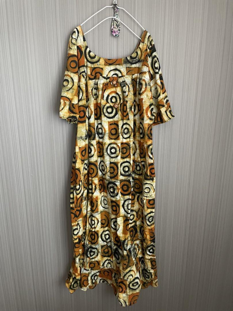 vintage アフリカンバティック　ワンピース