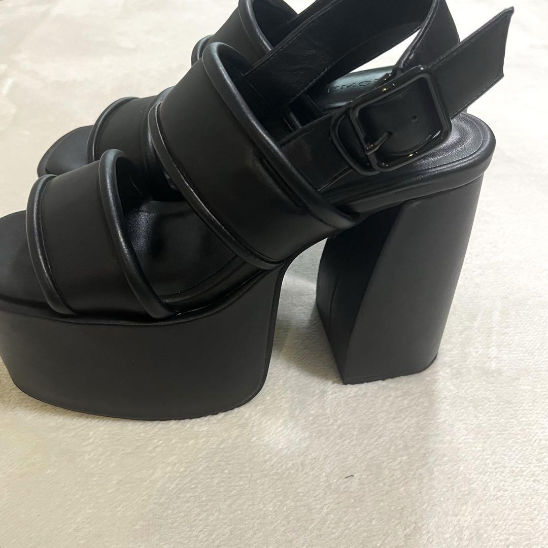エモダ EMODA プランプカバーサンダル 厚底サンダル M 23～23.5