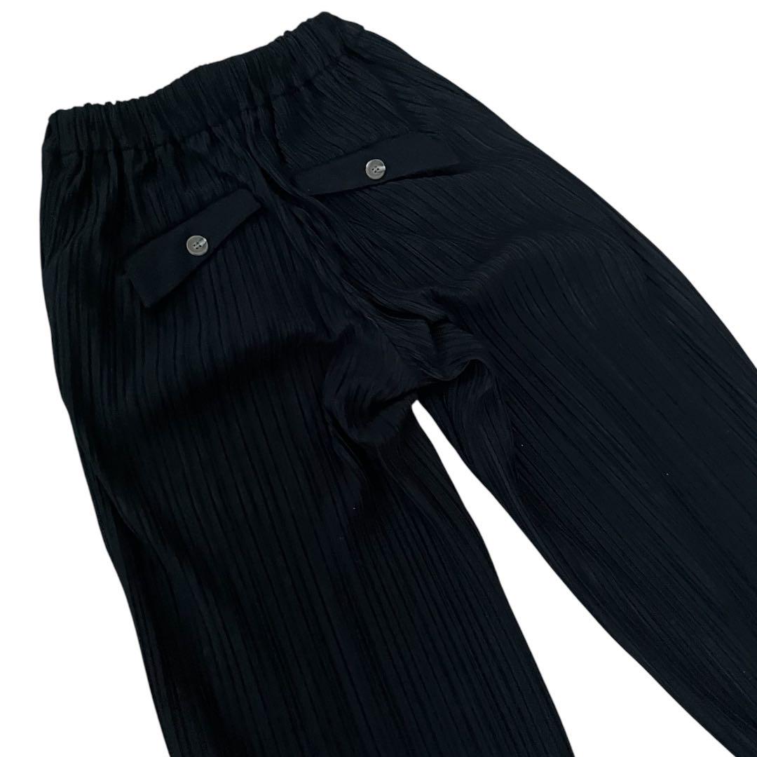 SOLOVソロヴ RIB TRACK NYMPH PANTS BLACK