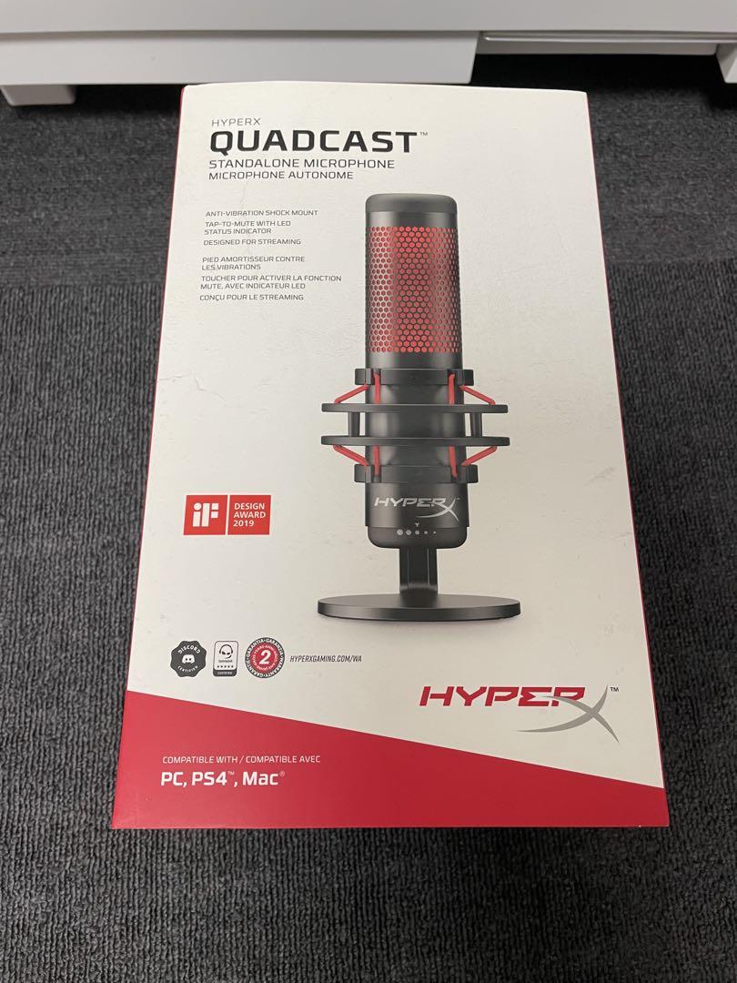 HyperX QuadCast - USBマイク　レッドライティング