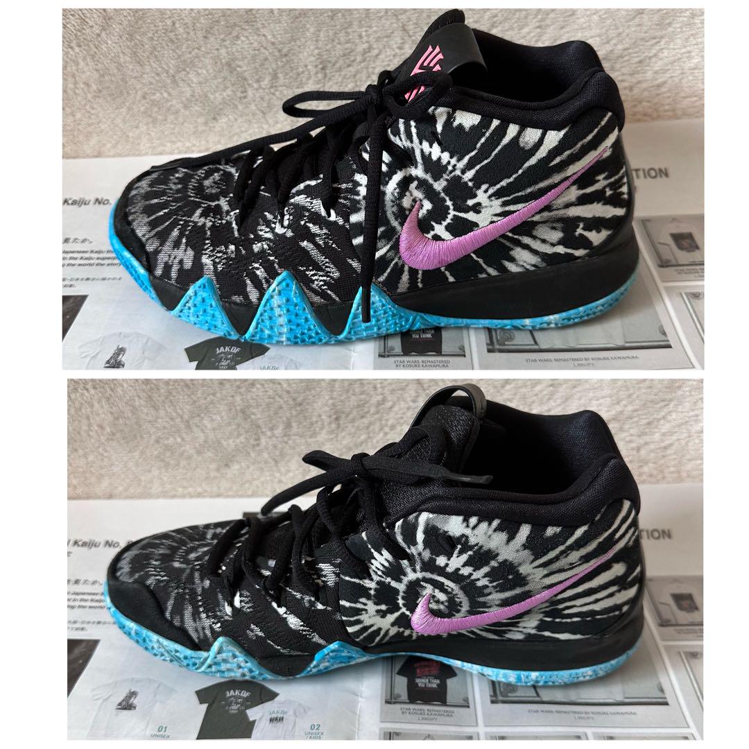 希少■NIKE KYRIE 4 ALL STAR マルチカラー 黒 ナイキ　ロゴ