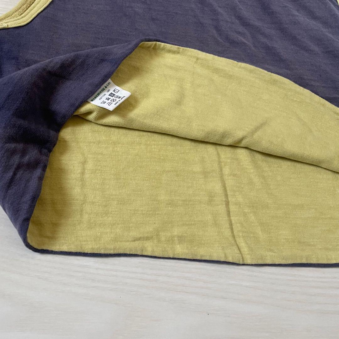 WAREHOUSE ×BEAMSBOY／別注フロッキー調プリントリバーシブル T