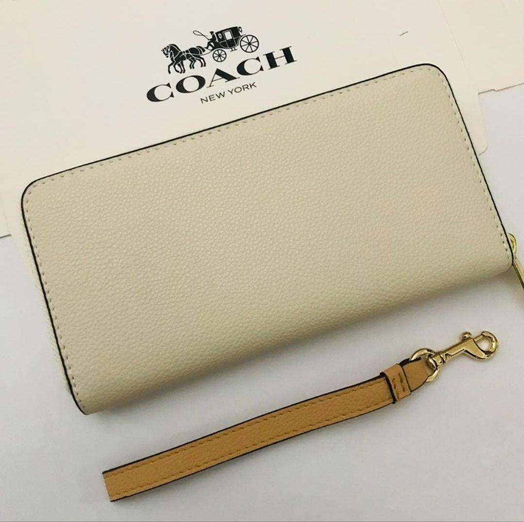 COACH レディース用長財布 コーチ新品財布 ホワイト