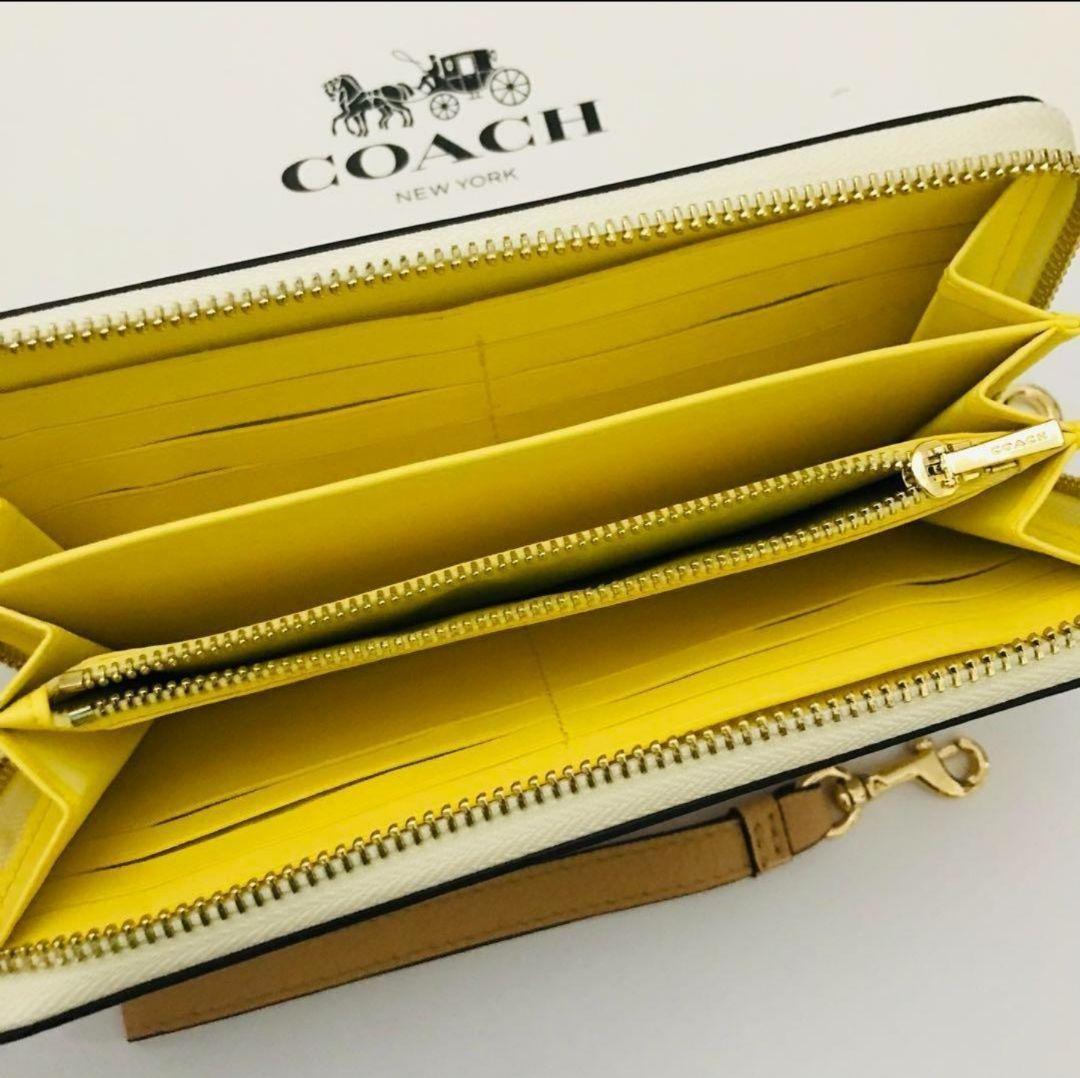 COACH レディース用長財布 コーチ新品財布 ホワイト