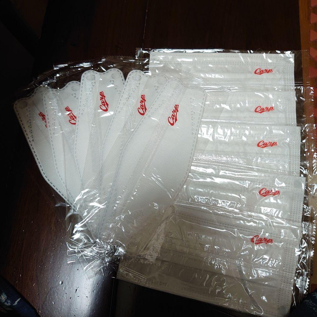 広島カープ 広島 カープ ロゴ入りマスク10枚セット 未使用未開封品