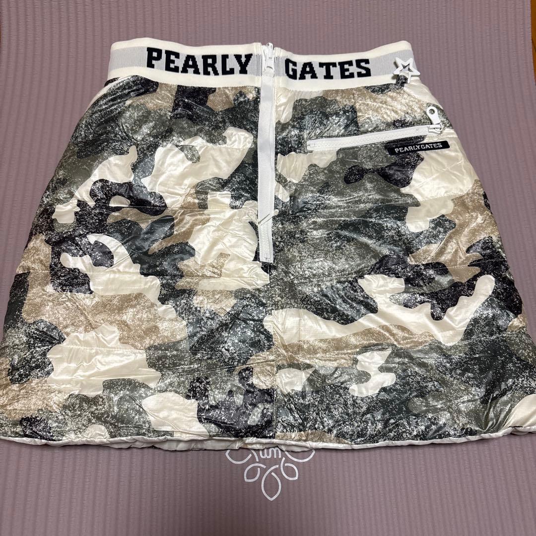 PEARLY GATES 迷彩柄ダウンスカートS・PEARLY GATES