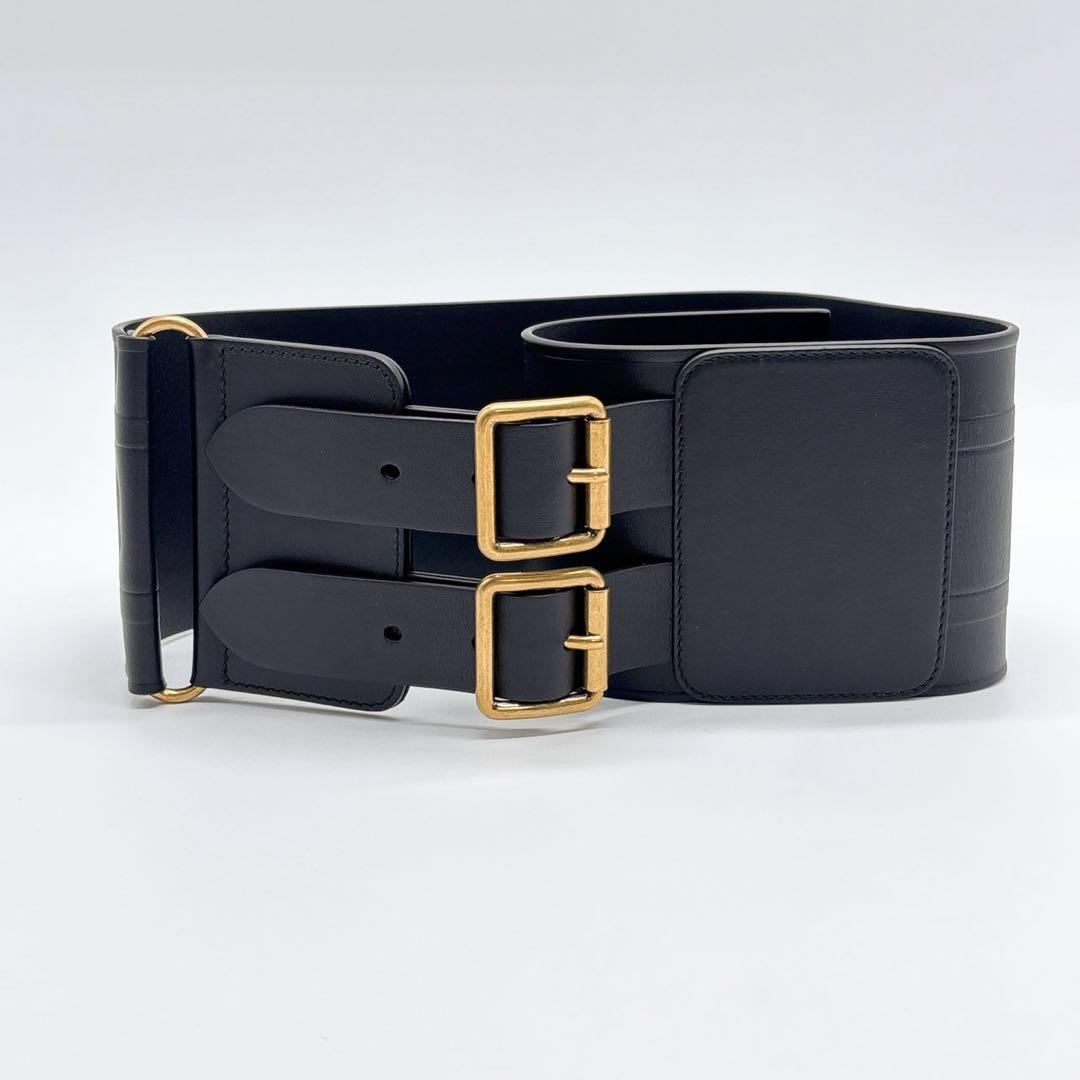 クリスチャンディオール ベルト コルセット エンブロイダリー 黒Christian Dior