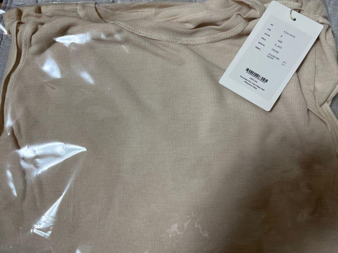 anuke Reversible Long T-shirts クリーム　新品