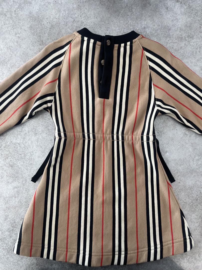 BURBERRY ワンピース 2Y 92cm ストライプ柄