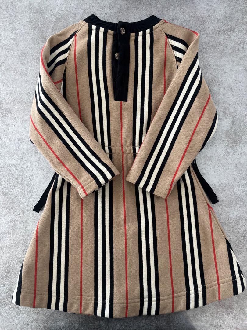 BURBERRY ワンピース 2Y 92cm ストライプ柄