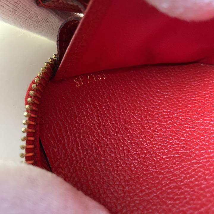 レディース LOUIS 赤 長財布 アンプラント ヴィトン l0IXn-m36638301712 VUITTON 美品 新型 ㊓プロフィー