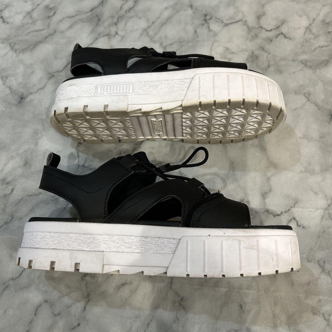 【セール】 コラボサンダル 美品】PUMA✕SnowMan プーマ 24 厚底サンダル 靴