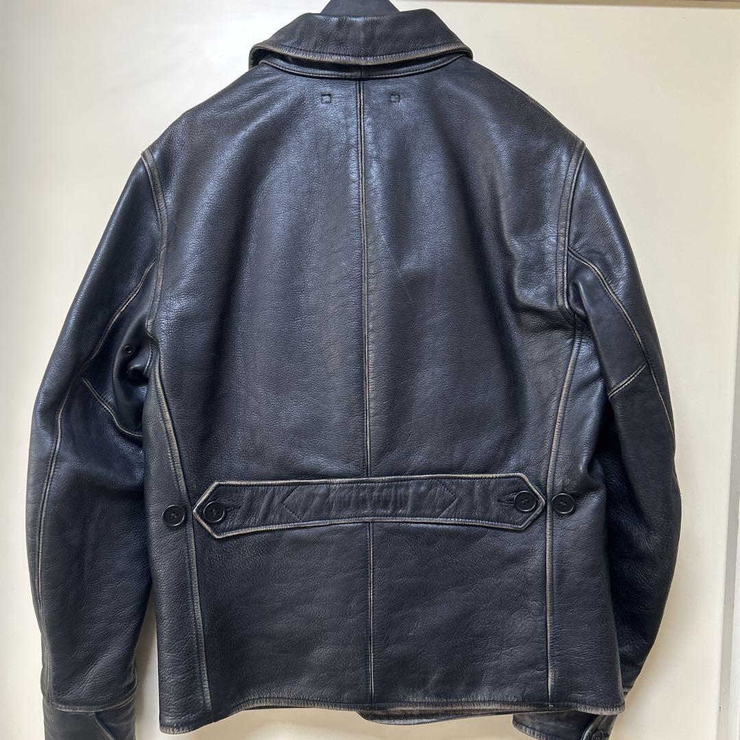 ダブルアールエルRRLレザーカーコート（RRL LEATHER CAR COAT