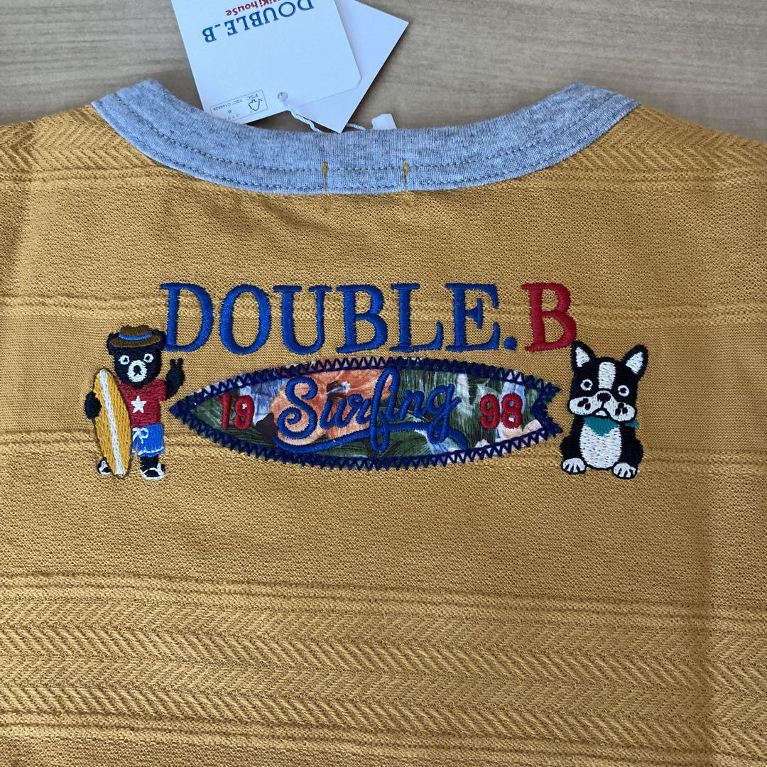 ミキハウス　ダブルビーワッペンTシャツ　100