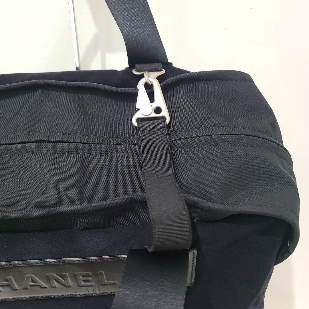 CHANEL シャネル スポーツライン ボストン バッグ メンズ レディース 黒
