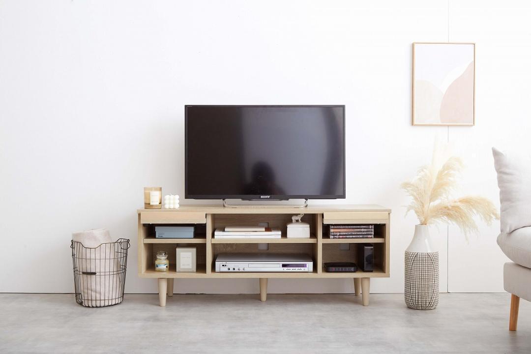 通販格安 ナチュラル 幅110cm Tonny フラップ扉テレビ台 rB6Ua-m36647215968 最安値爆買い