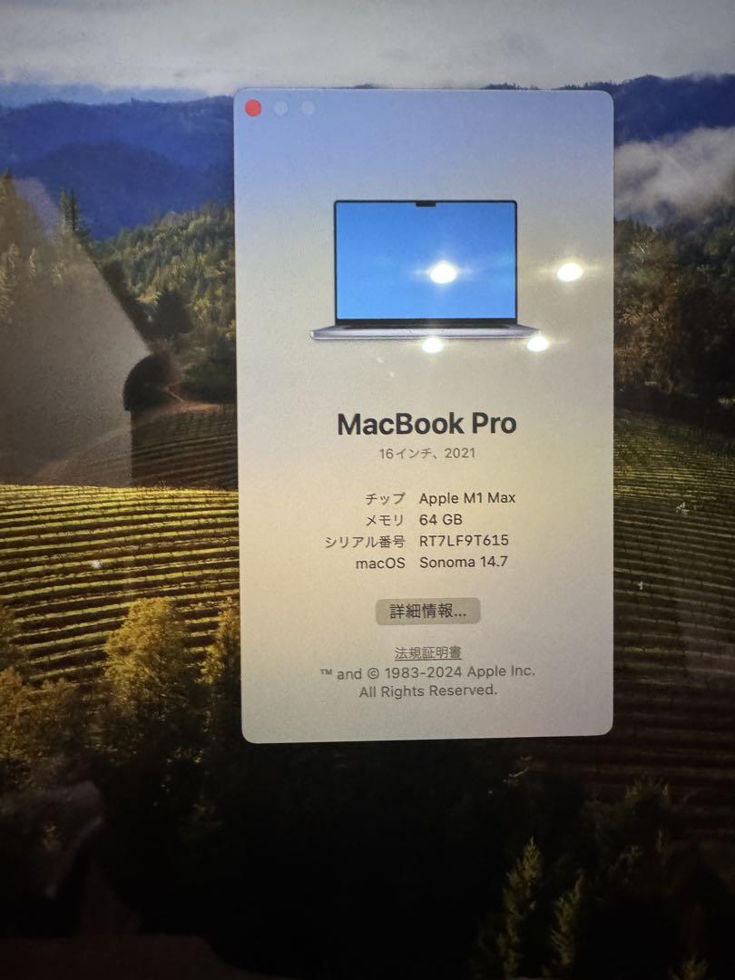 Macbook pro M1 Max 64GB US配列 4TB