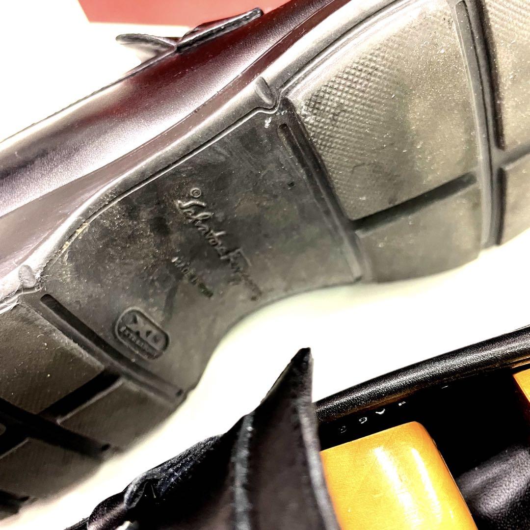 ☆美品☆ferragamoフェラガモ　ブラックビットローファー　6 1/2