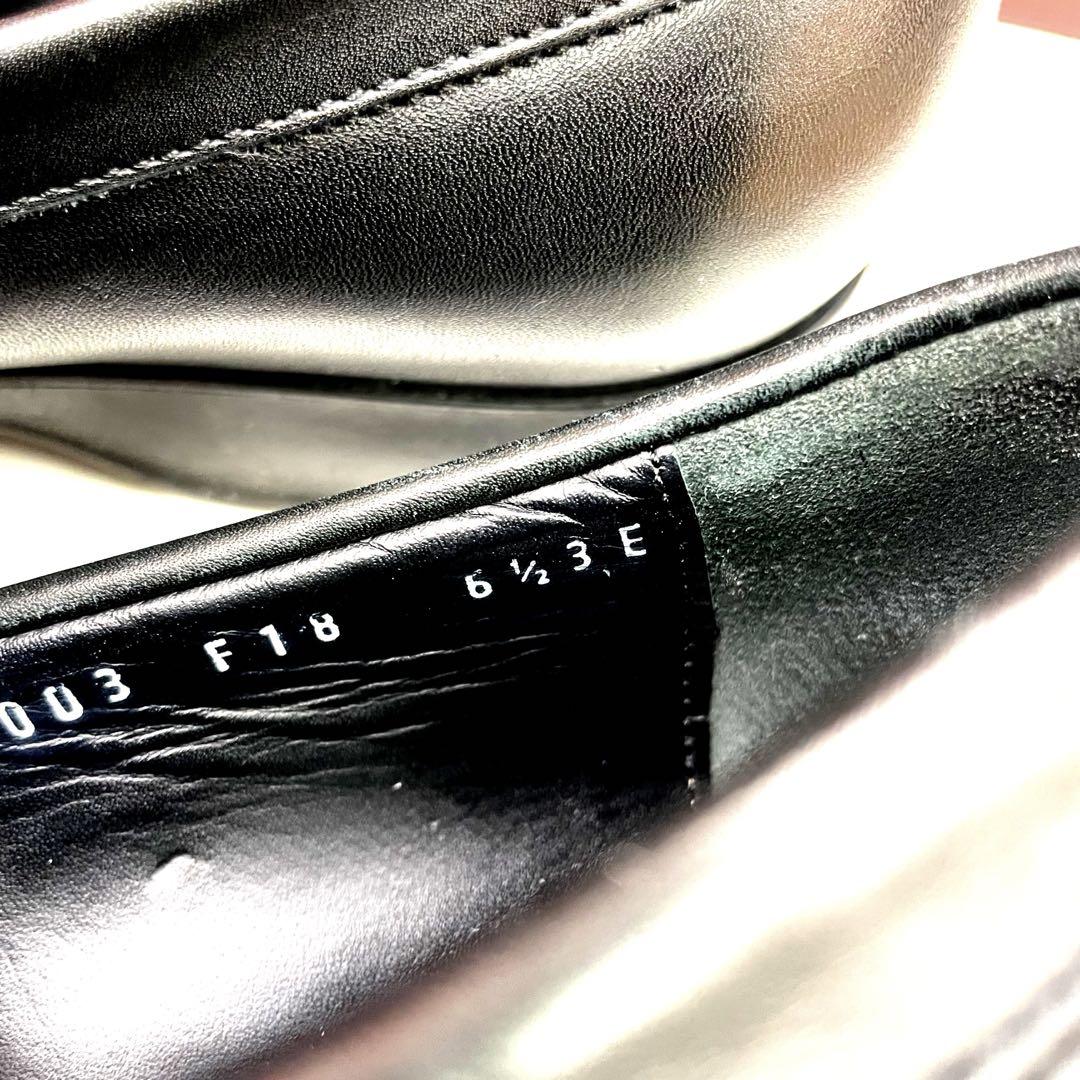 ☆美品☆ferragamoフェラガモ　ブラックビットローファー　6 1/2