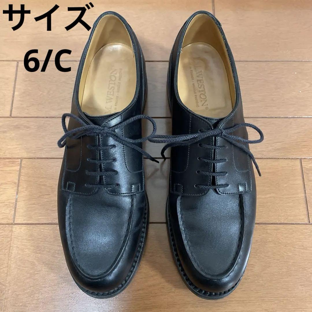 ゴルフJ.M.WESTON GOLF OXFORD BLACK RUSSIAN 6/C