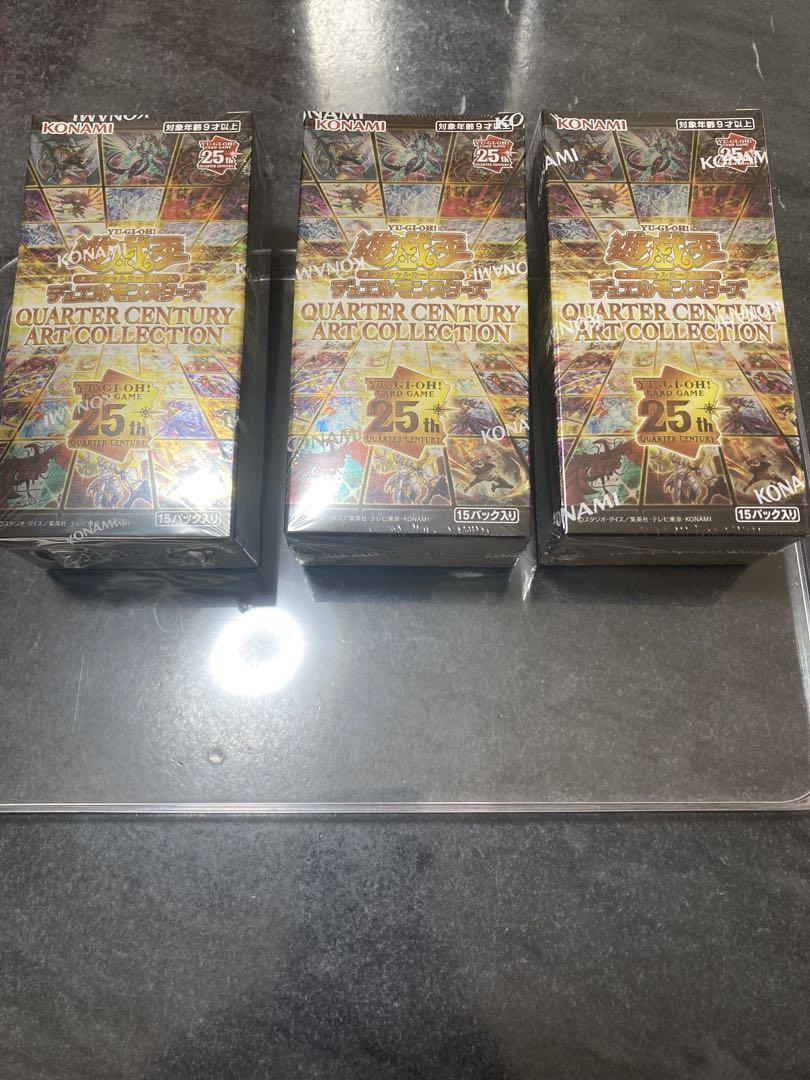 遊戯王 3BOX アーコレ シュリンク付き アートコレクション 25th