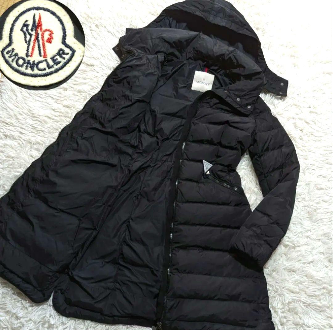 MONCLER FLAMME ダウンジャケット レディース ブラックXS SS MONCLER