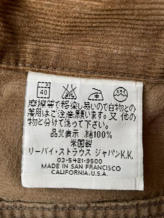 リーバイス Big E 復刻USA YoFmf-m36659348602 スリムフィット コーデュロイジャケット 格安新品